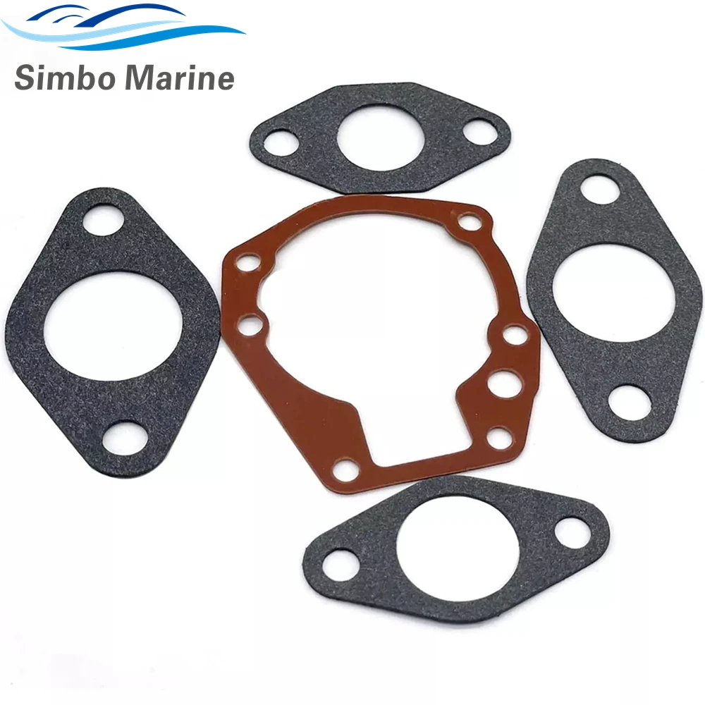 New For Johnson Evinrude 5hp 5.5hp 6hp 7.5hp 10hp 15hp Carburetor Kit w/ Float 382048  383052  383067  398532  439071 image 4