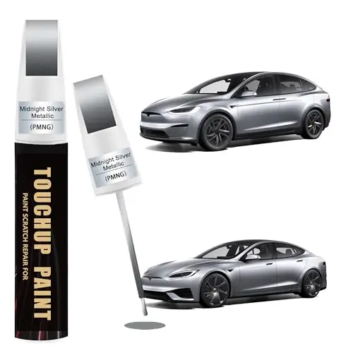 Midnight Silver Metallic(PMNG) Car Paint Touch Up Pen for Tesla,Automotive Scratch Remover for Nicks & Chips Repair