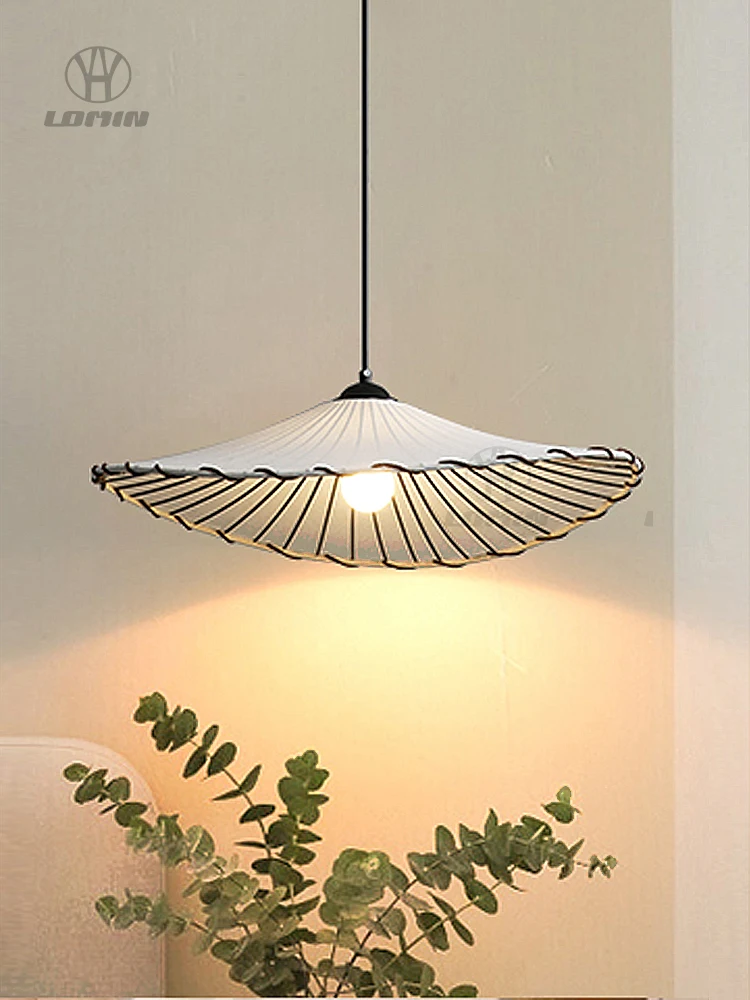 Lámpara de techo colgante de tela hecha a mano de Milán, lámpara colgante moderna nórdica para restaurantes, tiendas de ropa, galería de arte, cafeterías, decoración
