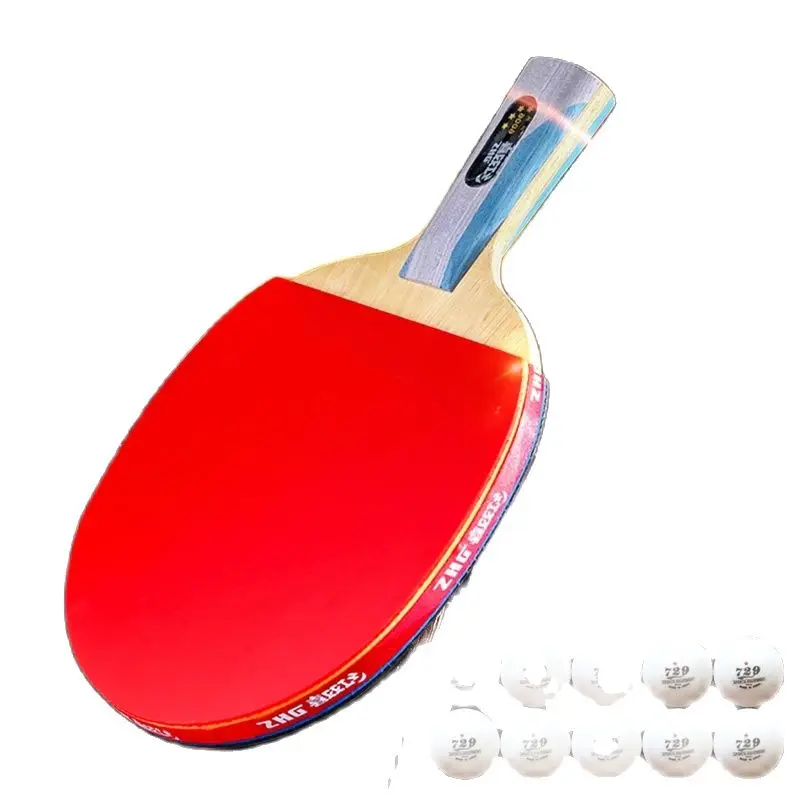 

's table tennis ball double table tennis ball finished products base plate 6 pill pen Ping Pong Paddle Long/Short Handle