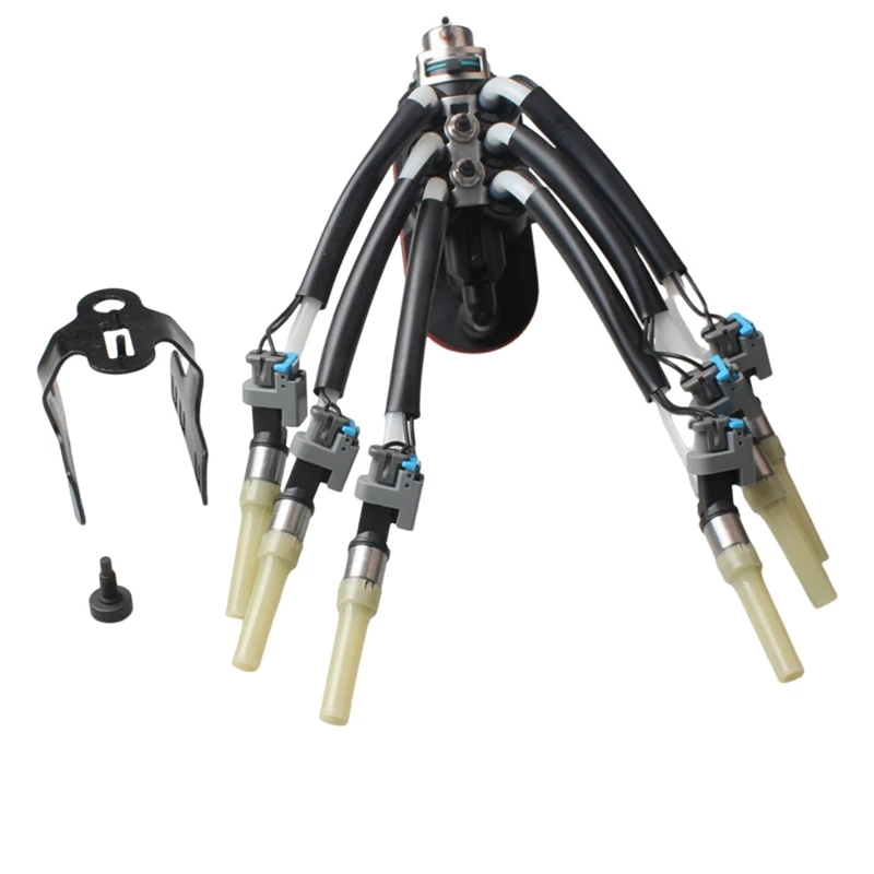 

6 Cylinder Spider Injector With Fuel Return Line FJ503 12568332 19210688 For Chevy Silverado GMC Pickup Truck V6 4.3L