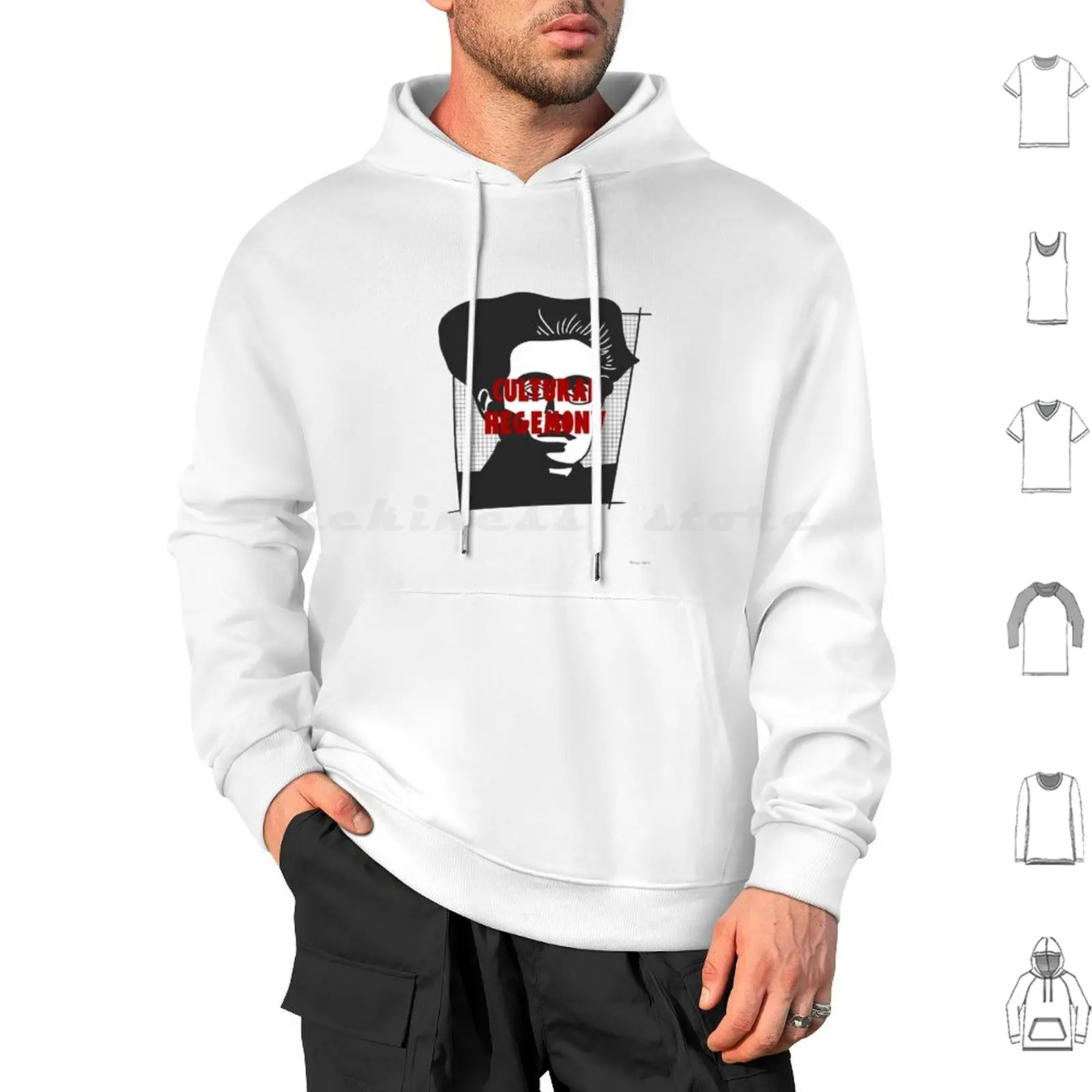 Cultural Hegemony ( Antonio Gramsci ) Hoodie cotton Long Sleeve Portrait Culture Marxism Marxist Theory Science Hegemony