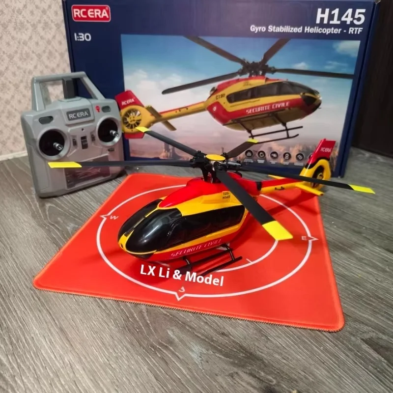 Rc Era C190 1:30 H145 Scale 2.4g 6ch 6-Axis Gyro Optical Flow Localization Altitude Hold Flybarless Rc Helicopter Rtf