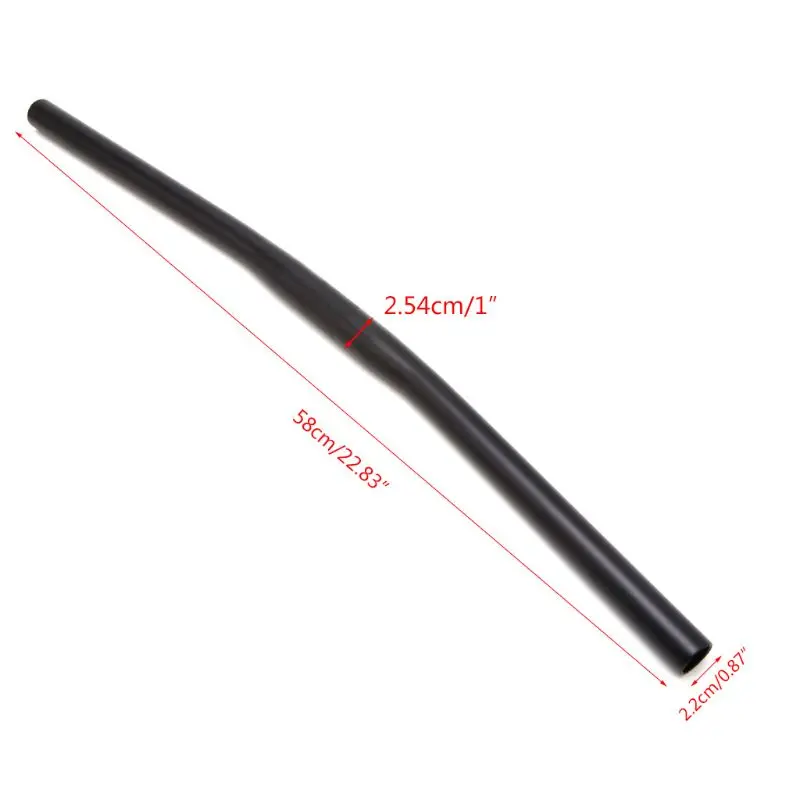 25.4mm Aluminum Alloy Handlebar Straight Bike MTB Riser Flat Handle Bar