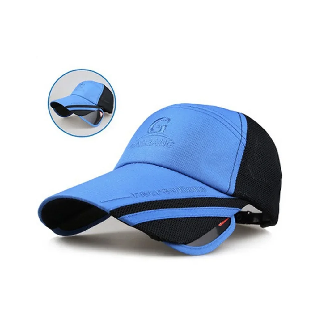 Adjustable Wide Brim Sun Hat with Scalable Design UPF Protection Baseball Cap for Outdoor Hiking Riding Travel