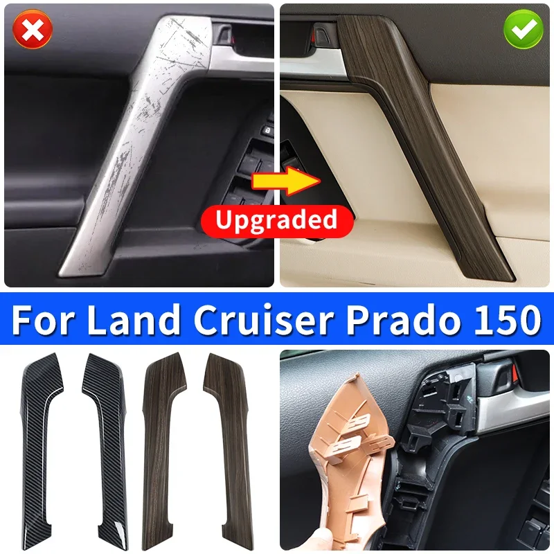 2010-2023  Land Cruiser Prado 150 Door Handles Cover Change Parts LC150 FJ150 Series Interior Upgraded Accessories