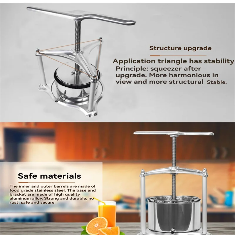 Prensa manual de suco para frutas e vegetais, desidratador de frutas e vegetais, utensílios de cozinha