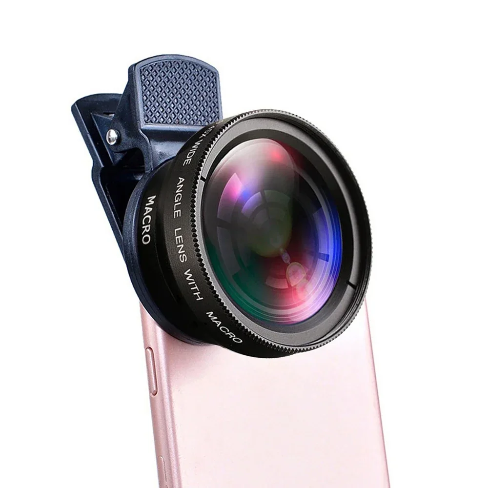 12X Macro Phone Lens HD Camera Lens 0.45X Super Angle for iPhone 13 12 11 Pro MAX Samsung Xiaomi Huawei Mobile Phone Camera Lens