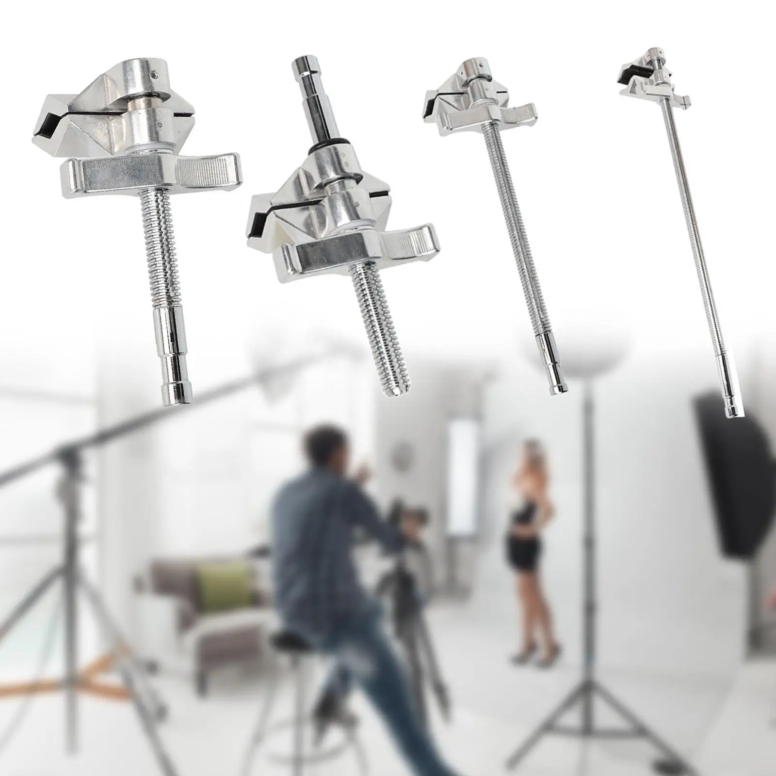 End Jaw Vise Grip 5/8'' Ring Light Photography Mounting Bracket Easy to Install Aluminum Alloy Video Light Thread Baby Pin
