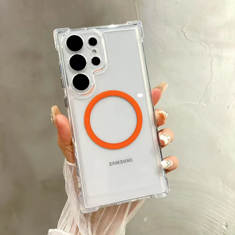 Acrylic Transparent Phone Case for Samsung Galaxy S26 Ultra S25 S24 S23 S22 Shockproof Back Cover