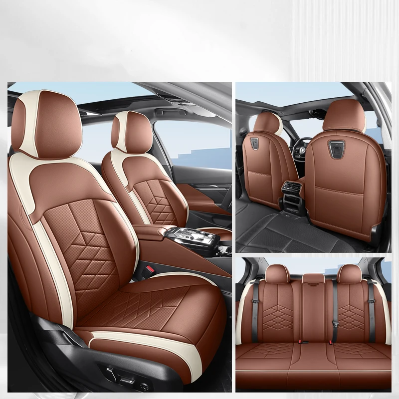 

1:1 кожаные чехлы на автомобильные сиденья для VW Touran 2016 ~ 2018 Byd Sealion 6 2024 Suzuki Ignis 2017 ~ 2018 автомобильные аксессуары для интерьера