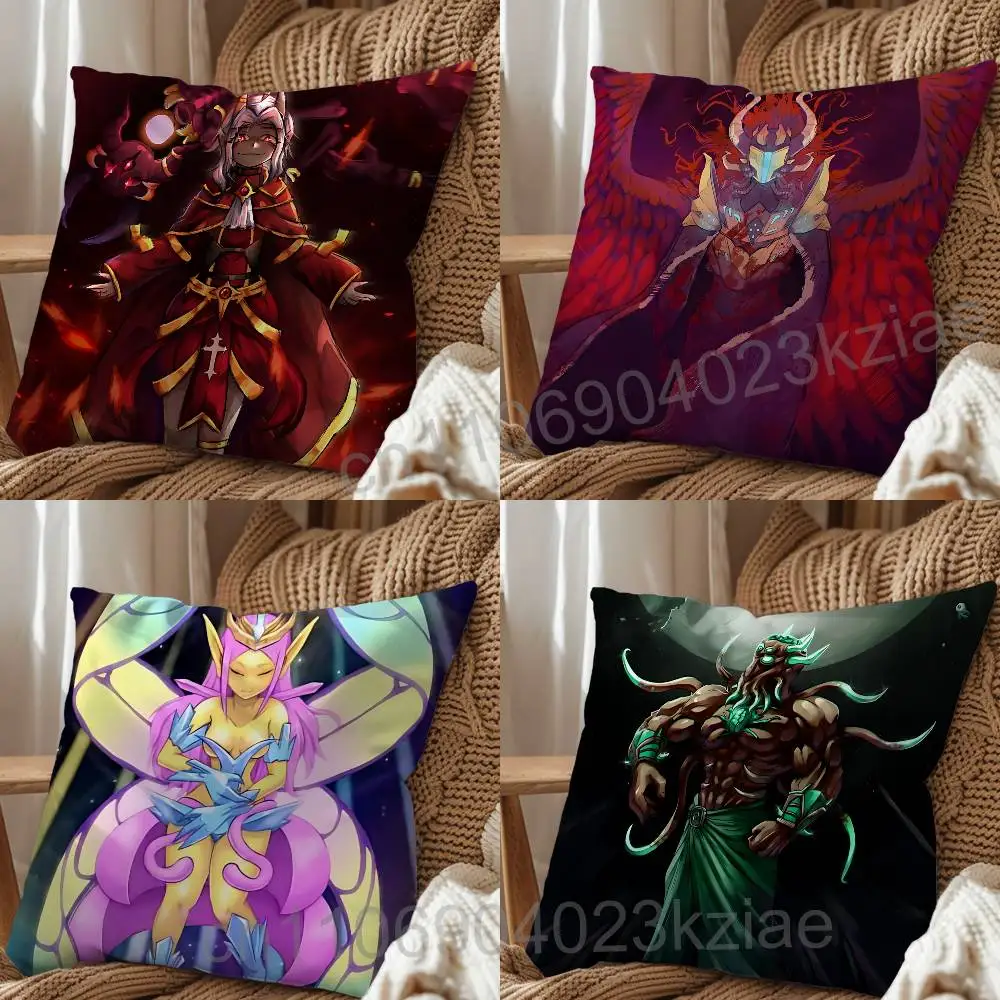 Moon Lord Devourer of Gods game Terraria Pillow Case Square Double-Sided Printing Short Plush Sofa Cushion Cover Bedroom