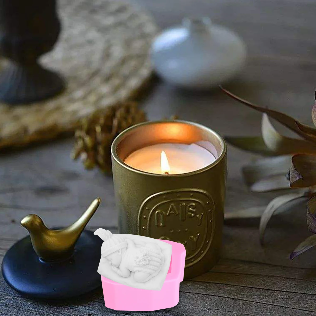 

Sleeping Baby Silicone Mold Food Grade Non Toxic for Cake Fondant Chocolate Candy Handmade Soap DIY Baking Mold