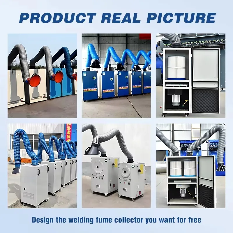 Новый промышленный сварочный пылесборник с фильтрующим картриджем для поглощения перов из сварки и резки металла