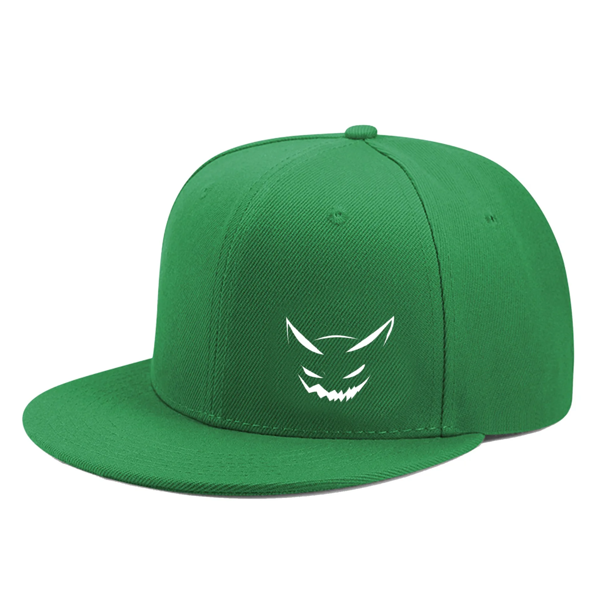 1PC Fashion Cute Expression Printed Flat Brim Baseball Cap for Men and Women, Outdoor Sports Event Casual Cap, Hip-Hop Street