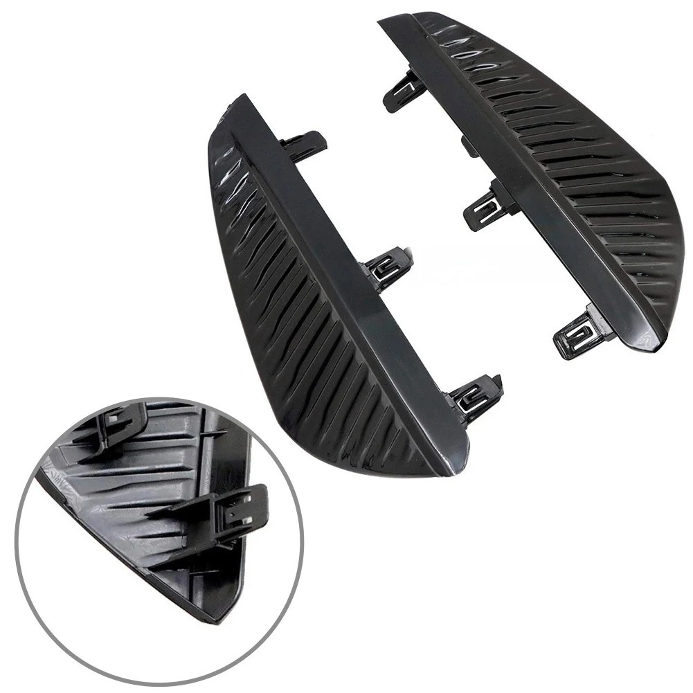 

2 шт., передний бампер, противотуманная фара, боковая решетка, лицевая панель для 2024 2025 для Nissan, Sentra, черный ABS, запасная часть