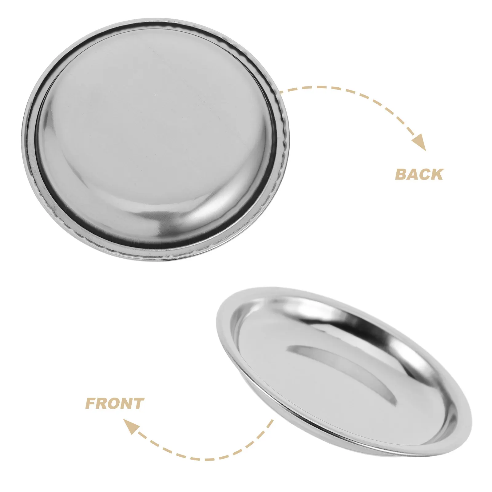 6Pcs Stainless Steel Weighing Pans Jewelry Scale Trays Accurate Gemstone Rhinestone Measurement Compact Lab Jewelry Store