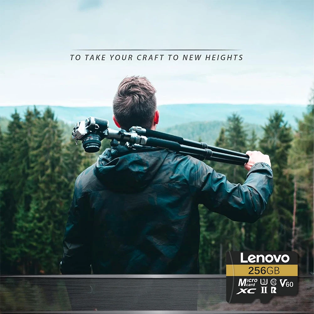 بطاقة ذاكرة Lenovo 2TB Microsd 1TB 512GB 256GB UHS-I بطاقة ذاكرة 128GB 64G بطاقة Micro SD بطاقة TF 200 برميل/الثانية Class10 U3 V30 A2 Cartao De Memoria