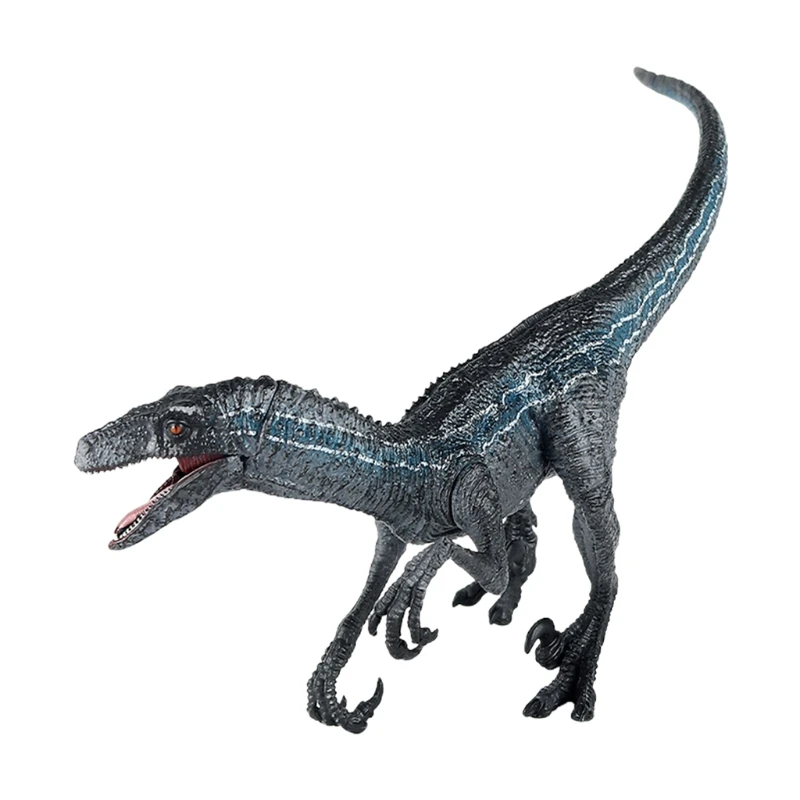 

F19F 8’’ Children Action Figure Dinosaur Figurine Model Velociraptor Hobby Collection