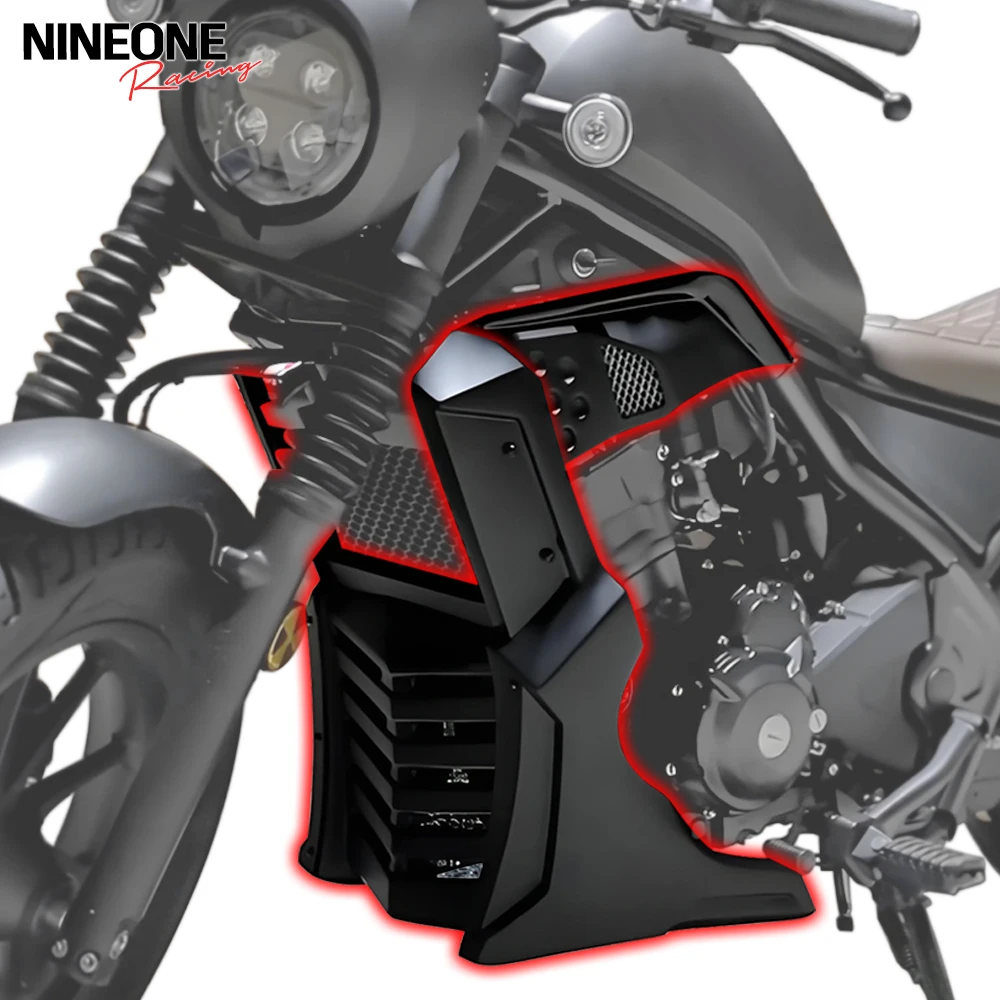 

CL500 Motorcycle Matte Black Front Lower Fairing Cover For Honda Rebel CL CMX 500 CMX500 2017-2024 Engine Guard Side Belly Pan