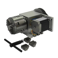 CNC Rotary Axis 4th Axis a Axis K5M-6-80 80mm with Chuck Jaw 3 Jaw 4 Jaws Chuck  for Cnc Router Miiling Machine