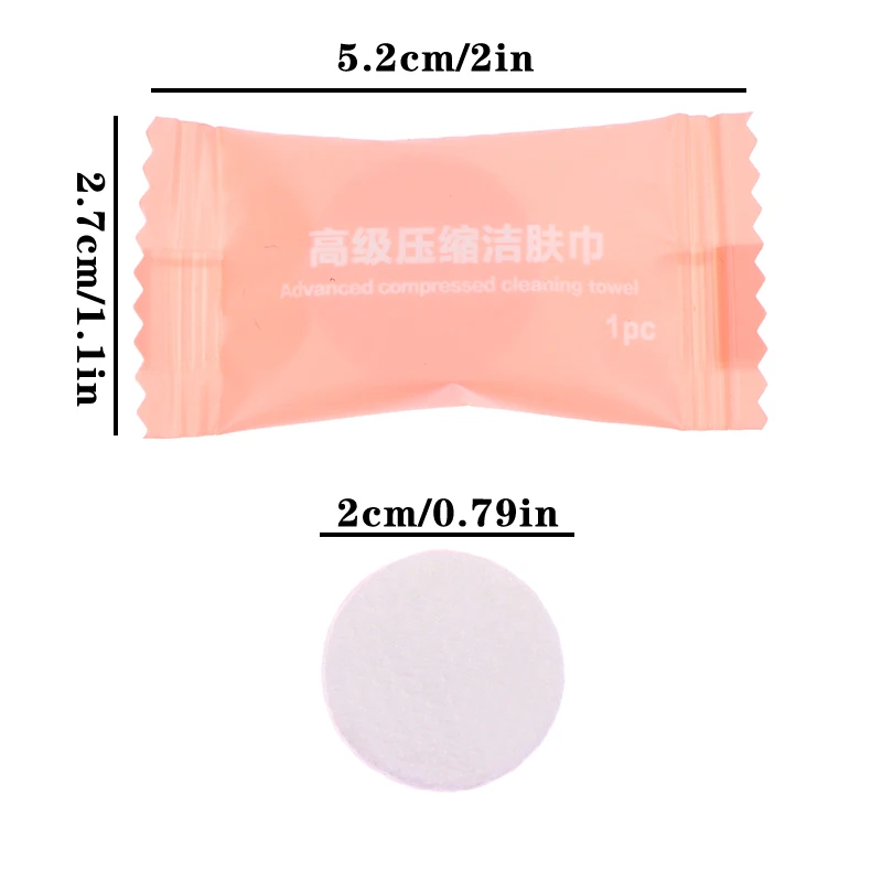 Toalhas Comprimidas Descartáveis Portáteis, Toalhas de Rosto Pequenas, Suave Absorvente, Travel Essentials, 30 Pcs, 50Pcs