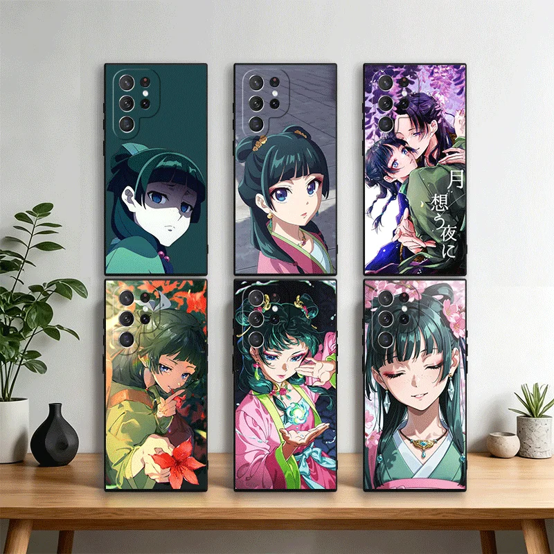 A-Apothecary D-Diaries Maomao Phone Case Cover for Samsung Galaxy S22 S23 Plus S24 FE S25 Edge S26 Ultra S20 S21 + Black Soft Sh