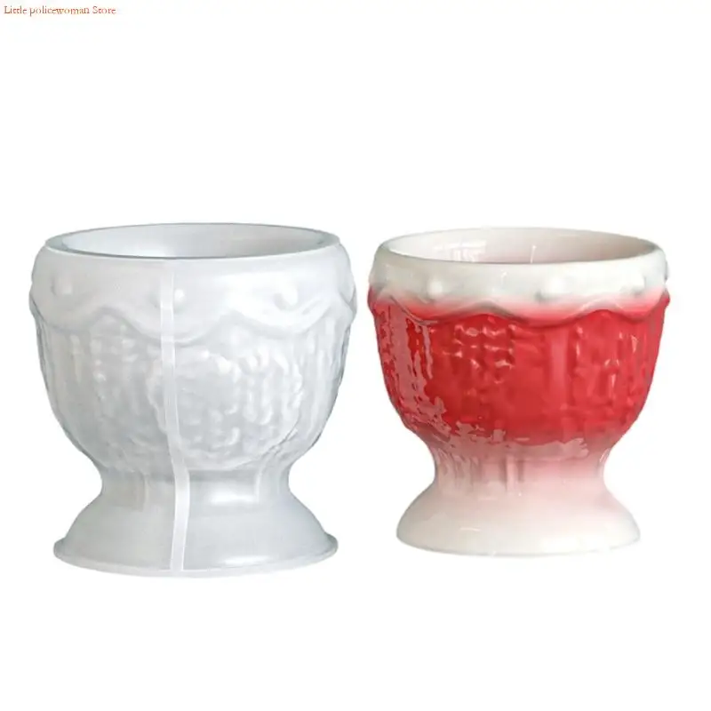 قالب سيليكون كروشيه F92D لأطباق الحلوى اليدوية وأدوات تزيين المنزل #3