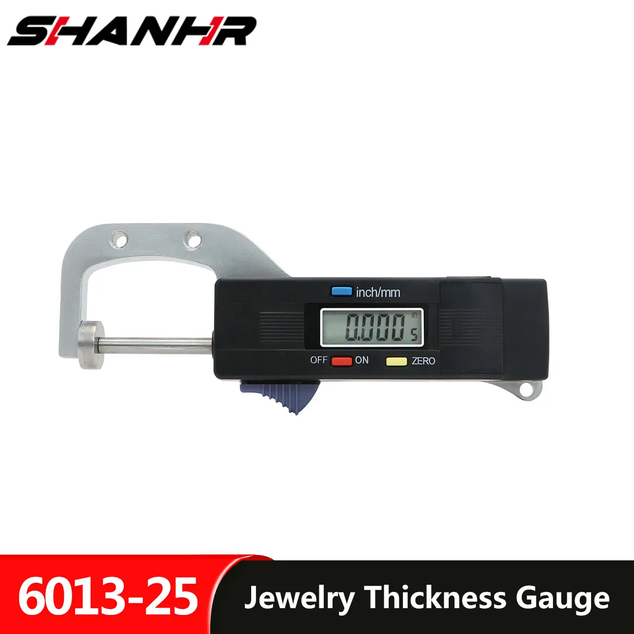 

SHANHR 0-25 mm Mini Digital Jewel Gem Gemstone Thickness Gauge Caliper With 0.01 mm Measure Thickness Tool