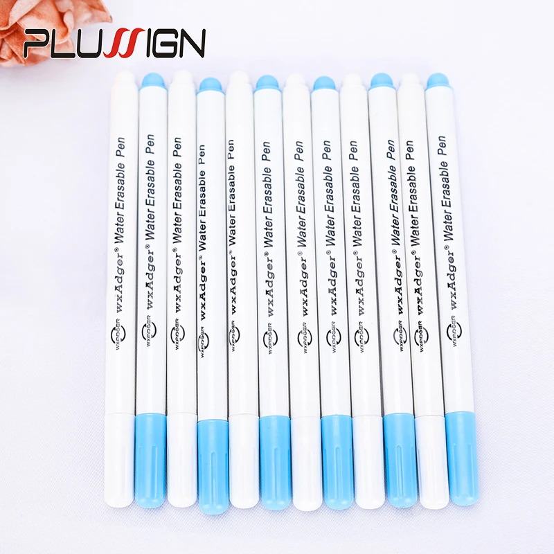 

5/10Pcs/Lot Blue White Color Stitch Maker For Lace Wig Making Water Erasable Pens Ink Fabric Marking Diy Pen Wig Sewing Tools