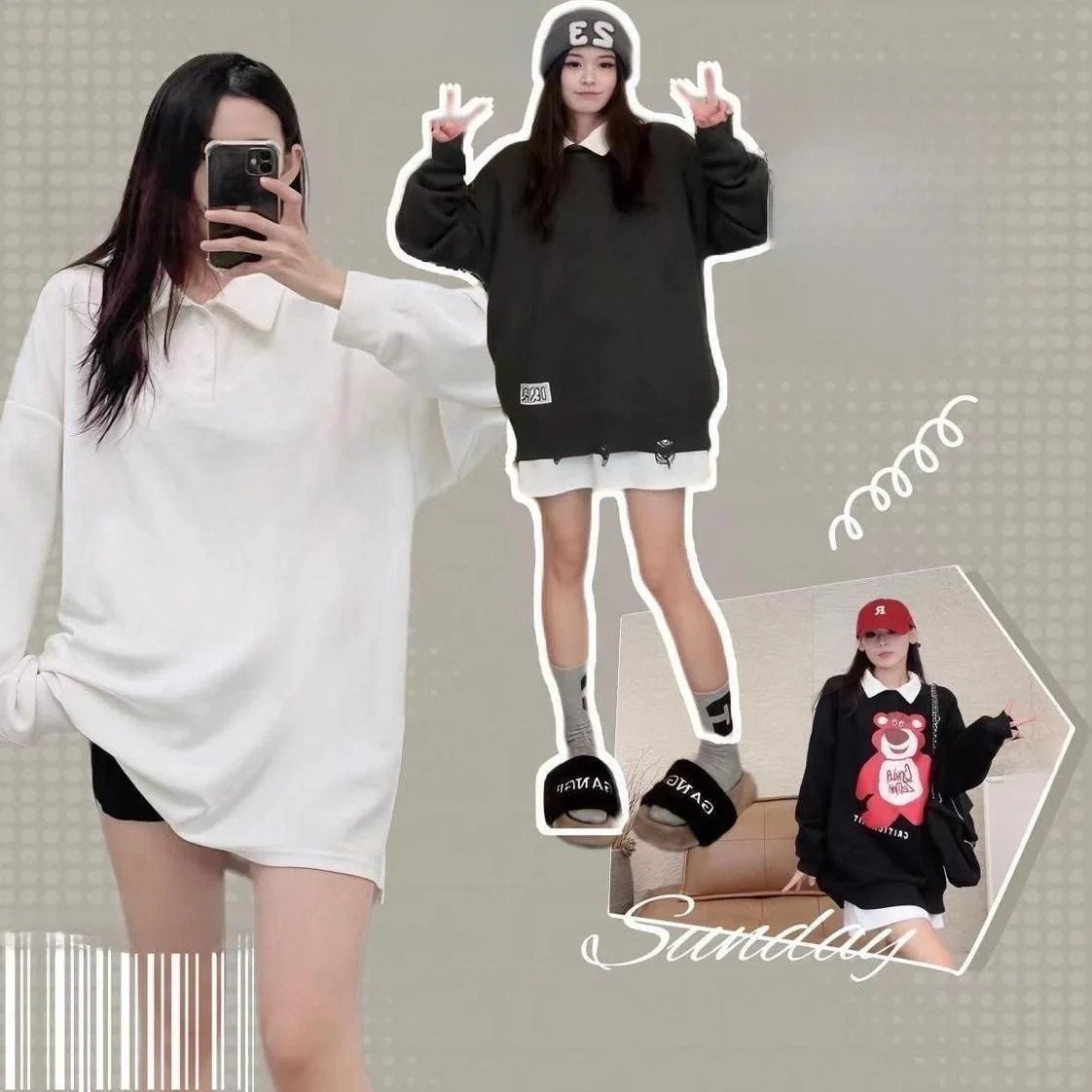 プラスサイズ ニットウェア ベースレイヤー 重ね着 秋冬 ゆったり ミディアム丈 インナー トップス レディース