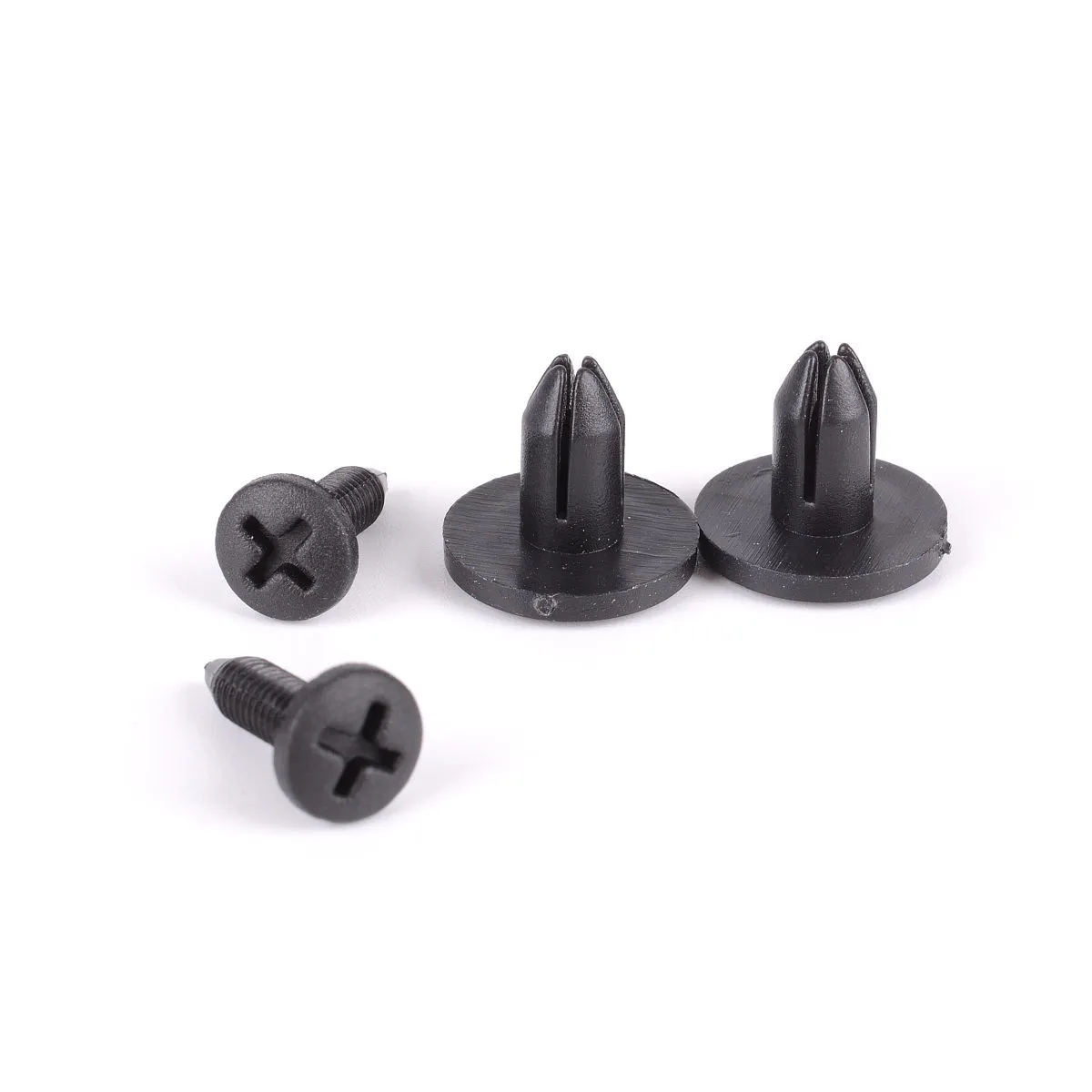 

50Pcs Plastic Push Clips Bumper Retainer Clips for Automotive Exterior Parts 6Mm Diameter Hole Strong Durability Quick Permanent