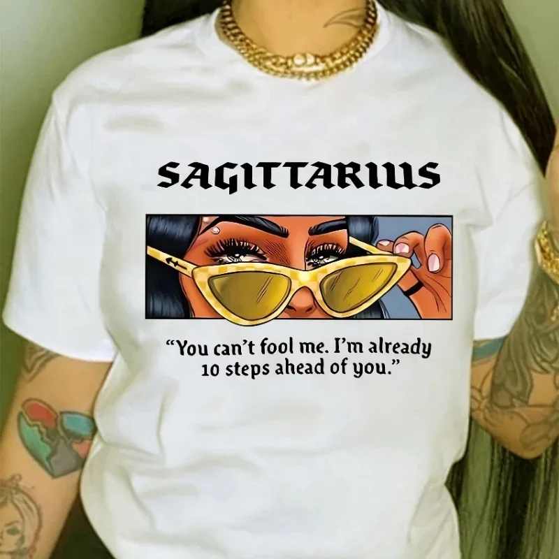 Damska koszulka z krótkim rękawem, wielostylowa, z nadrukiem religijnym, kwiatowym, biblijnym, zodiakalnym, kreskówkowym, luźna, z okrągłym dekoltem.