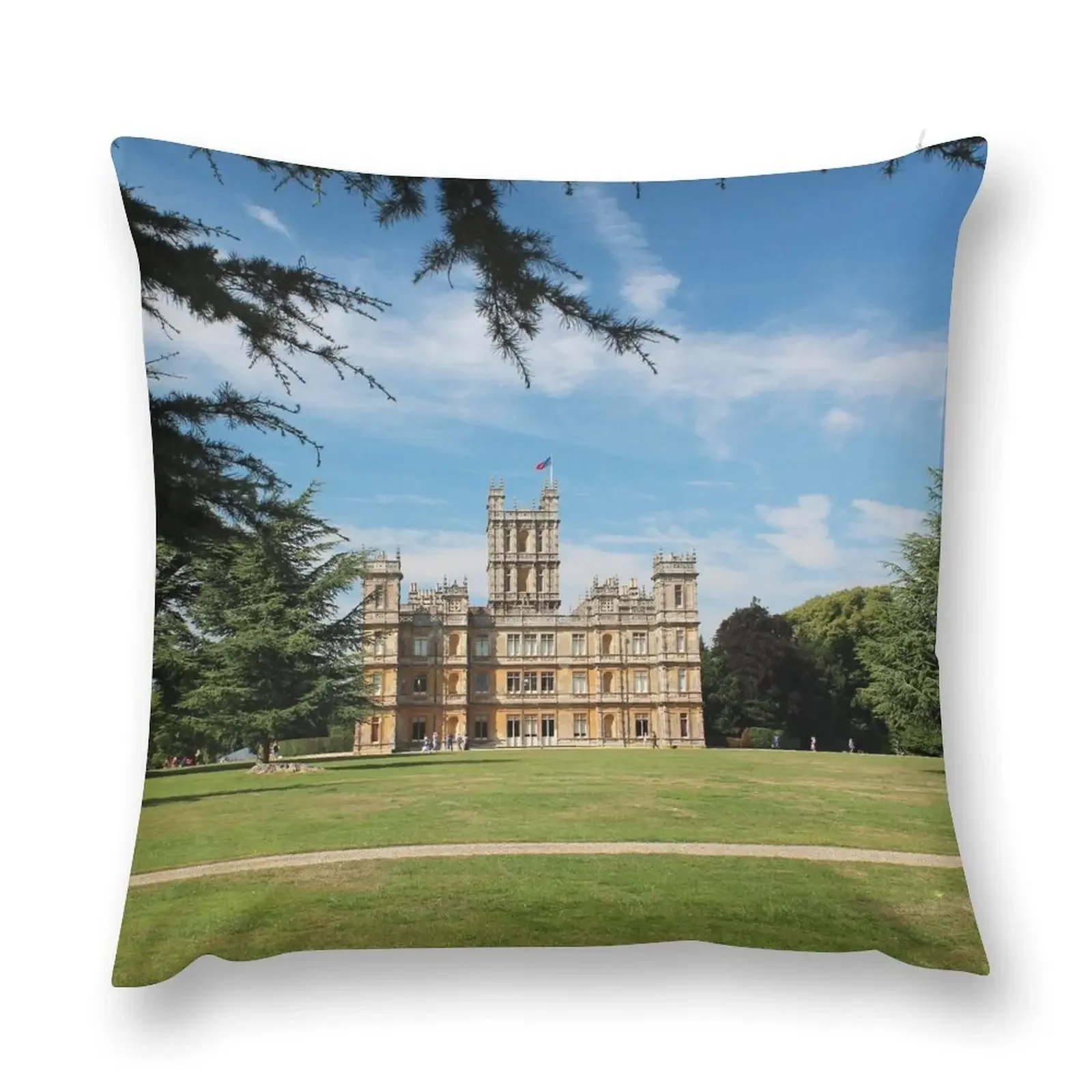 

Highclere Castle a.k.a. Downton Abbey Throw Pillow Christmas Cushion For Home Room decorating items Luxury Cushion Cover pillow