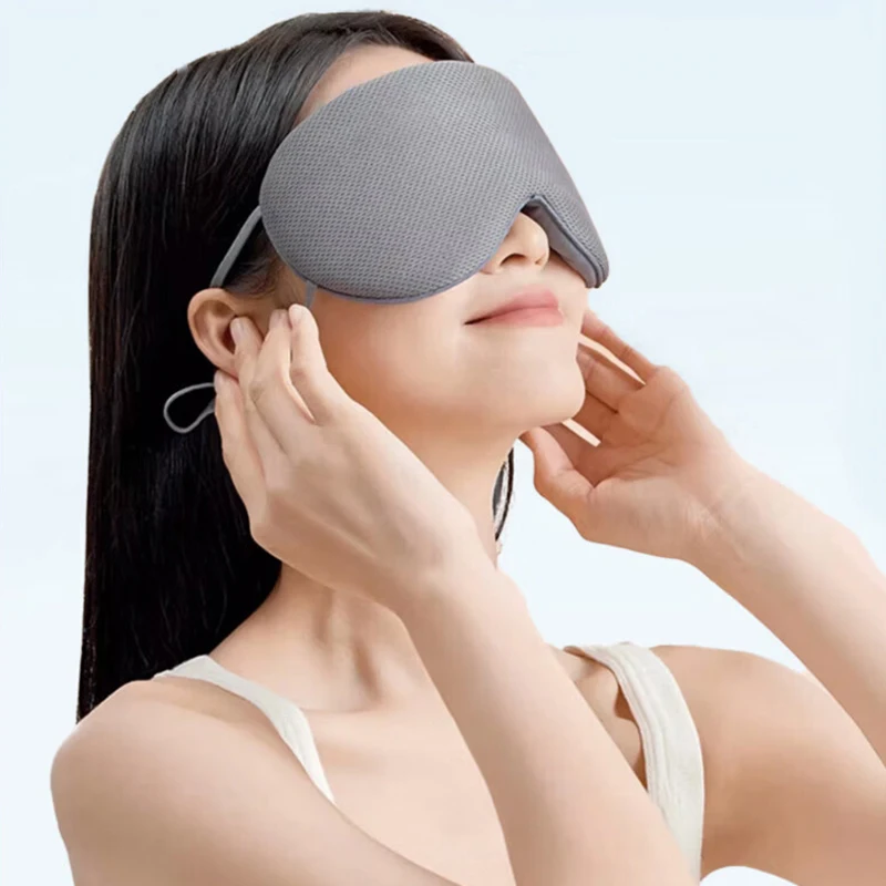 1Pc Sleep Mask Natural Sleeping Eye Mask Eyeshade Cover Shade Double-sided Available Breathable Blindfold Travel Rest Eye Patch