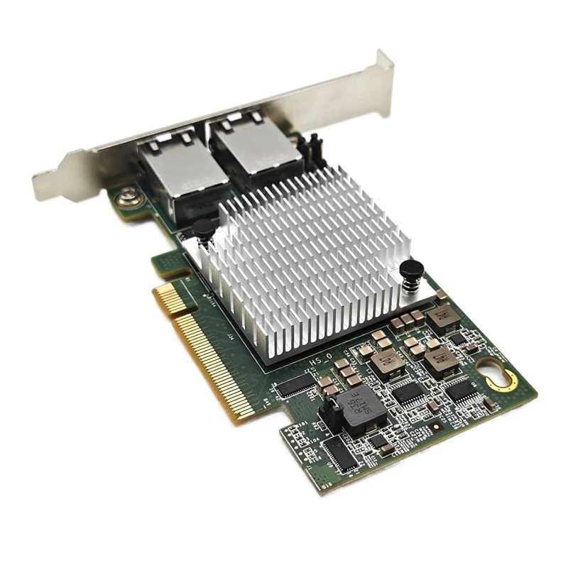 Placa ethernet de servidor de porta dupla 10g X540-T2 PCIE-X8 adaptador de extensão de rede 2 portas 10 gigabit rj45 fio pc lan controlador pciex16