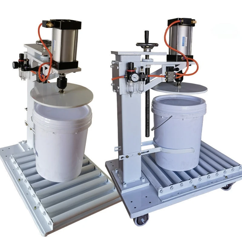 Big Bucket Lids for Plastic Pneumatic Capging Machines 10-18-20-25L 250mm 300mm Paint/Oil Barrel Capping Machine