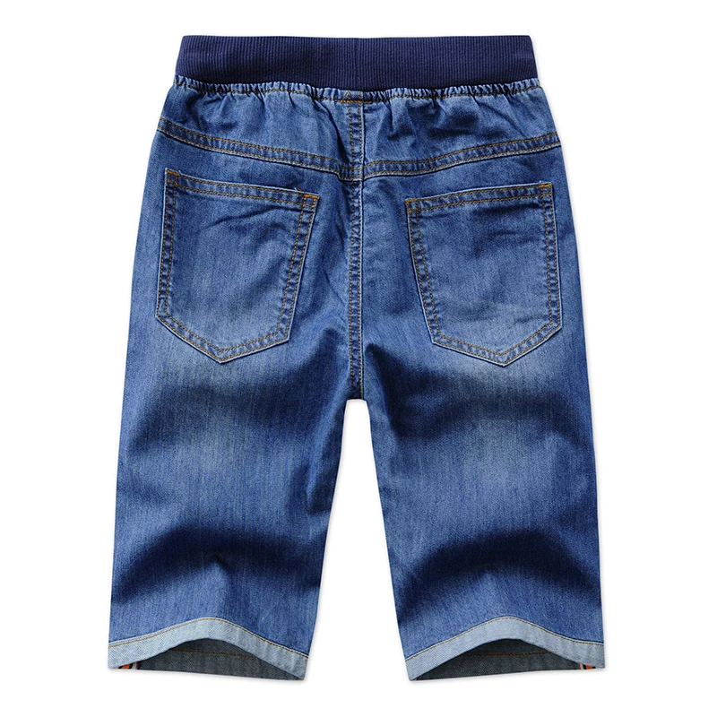 Teen Boys Denim Shorts Fashion Classic Broken Hole Design Children's Casual Jeans Short Pant For Kids 2-14 Years Wear