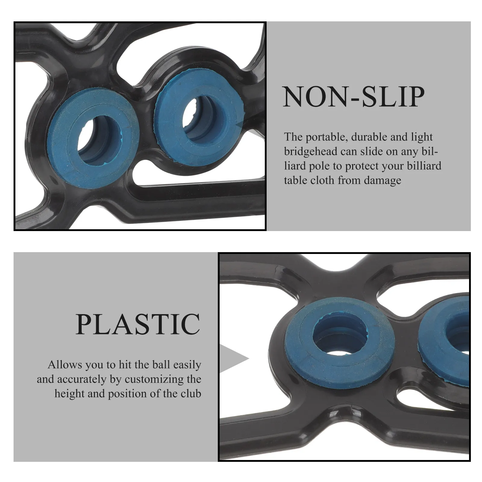 

Pool Bridge Head Portable Snooker Cue Holder Bracket Cue Rack for Nine Ball Pool Table Sticks Convenient Pole Rack