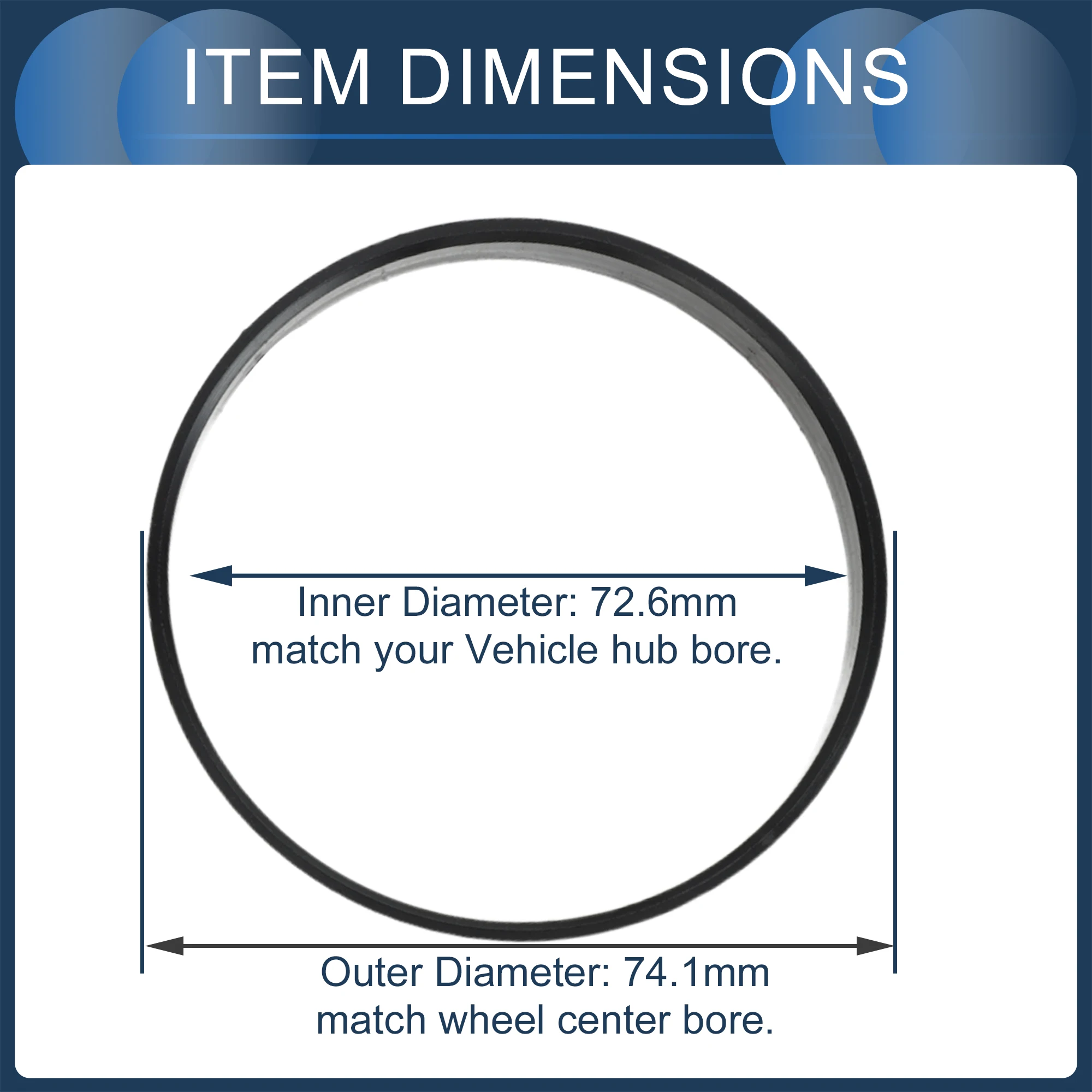 72.6mm ID 74.1mm OD