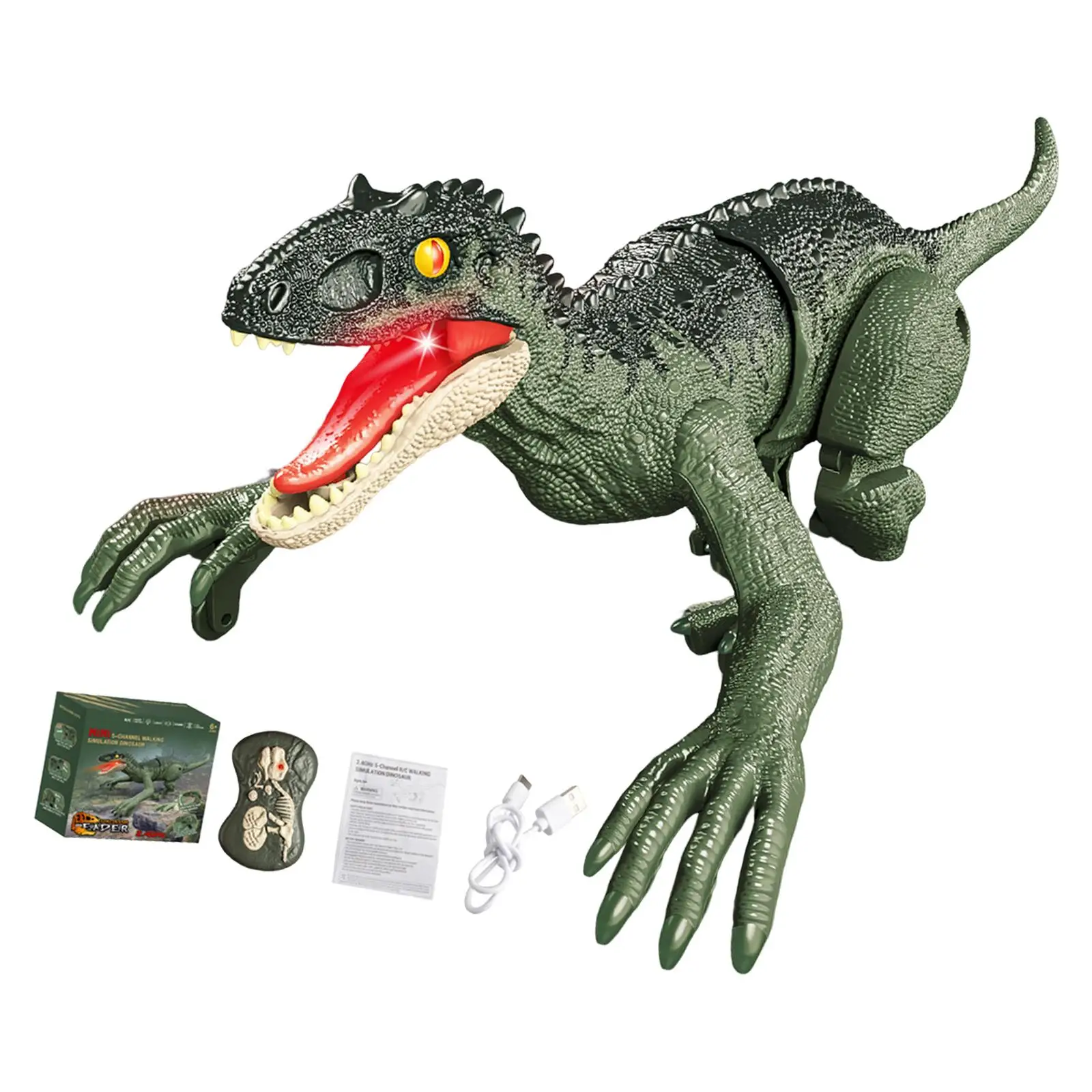 Remote Control Dinosaur Toys with Sound and Light Interactive Toy Children Dinosaur Toys for Children Toddlers Boys Girls Kids