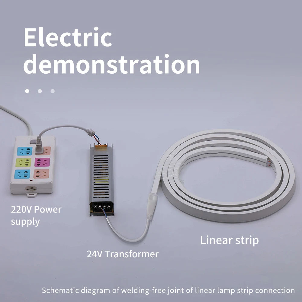 12V/24v Non-Welding LED Connect Wire Neon LED Strips Mid Connection Connectors Flexible LED Strip Installation Accessories