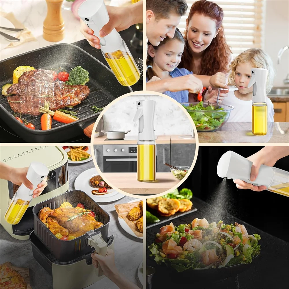 Food Grade Reusable Olive Oil Spray Bottle for Cooking Mist Sprayer Kitchen Oil And Vinegar Dispenser