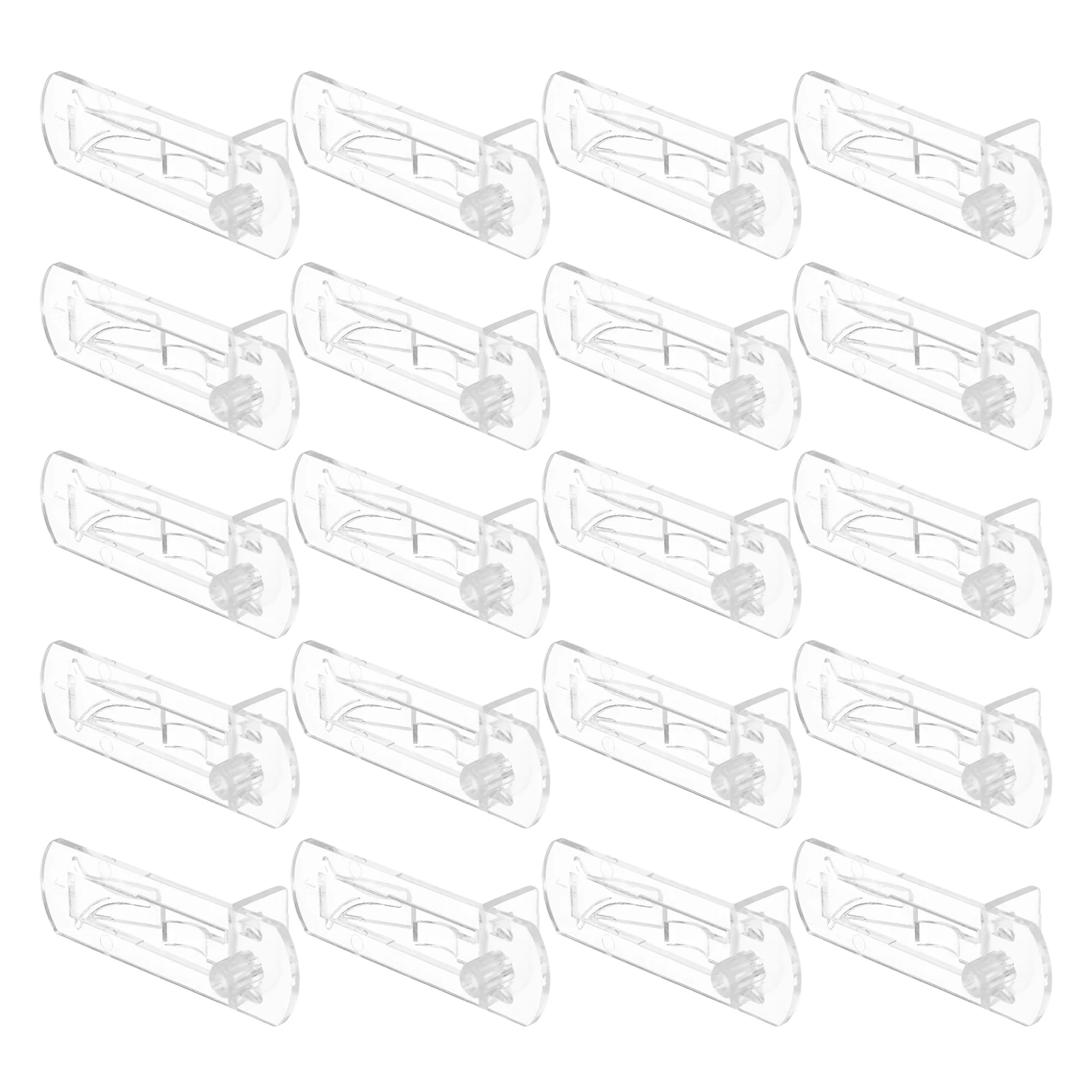 

30pcs Shelf Pegs Layer Board Support Heavy Duty Clear Plastic Cabinet Clips for Wood Shelves Storage Furniture