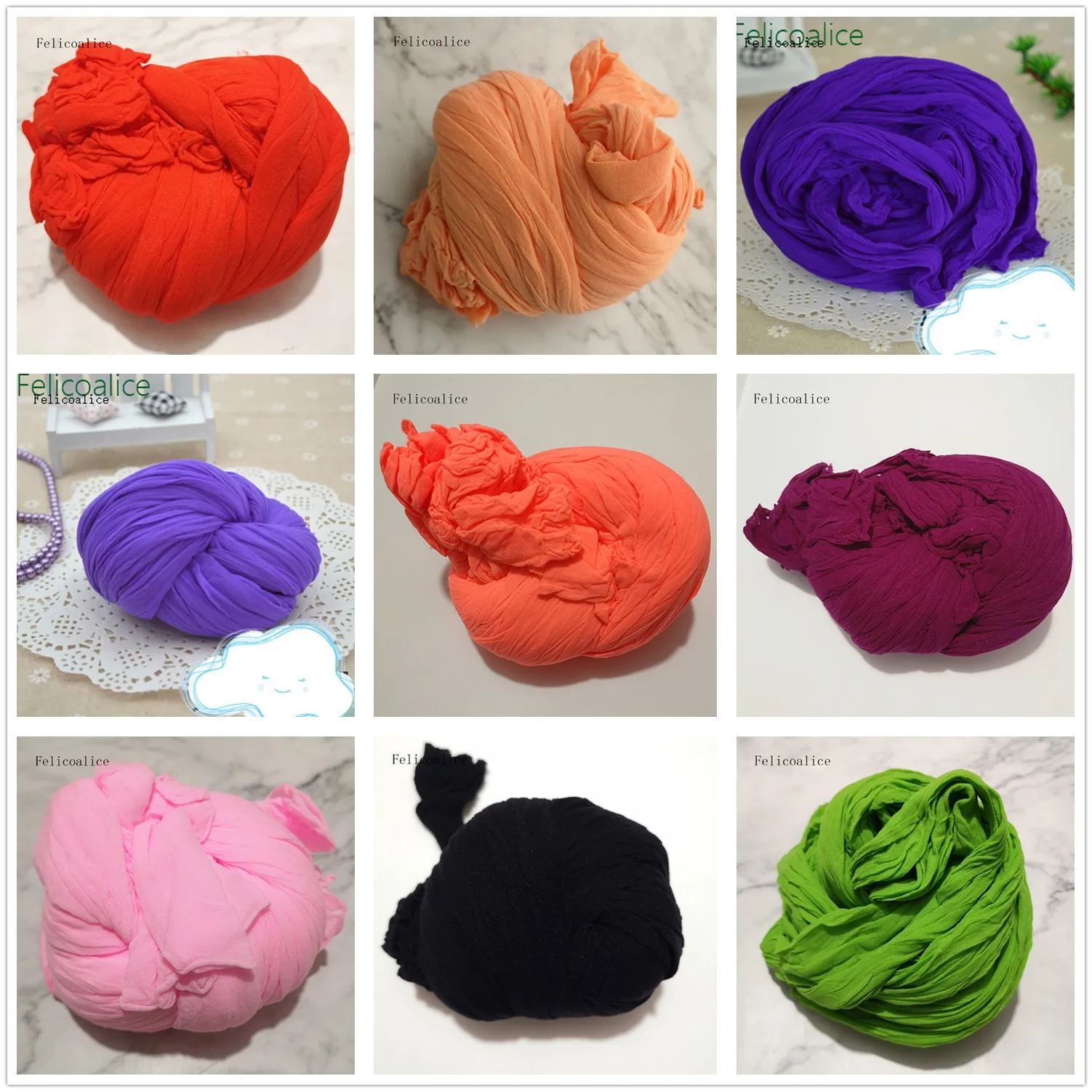 5 Stück mehrfarbige Zug-Nylonstrümpfe zum Selbermachen, Blumenherstellungsmaterial, handgefertigtes Bastelzubehör, Hochzeit, Zuhause, DIY, Nylonblume – Detail 1