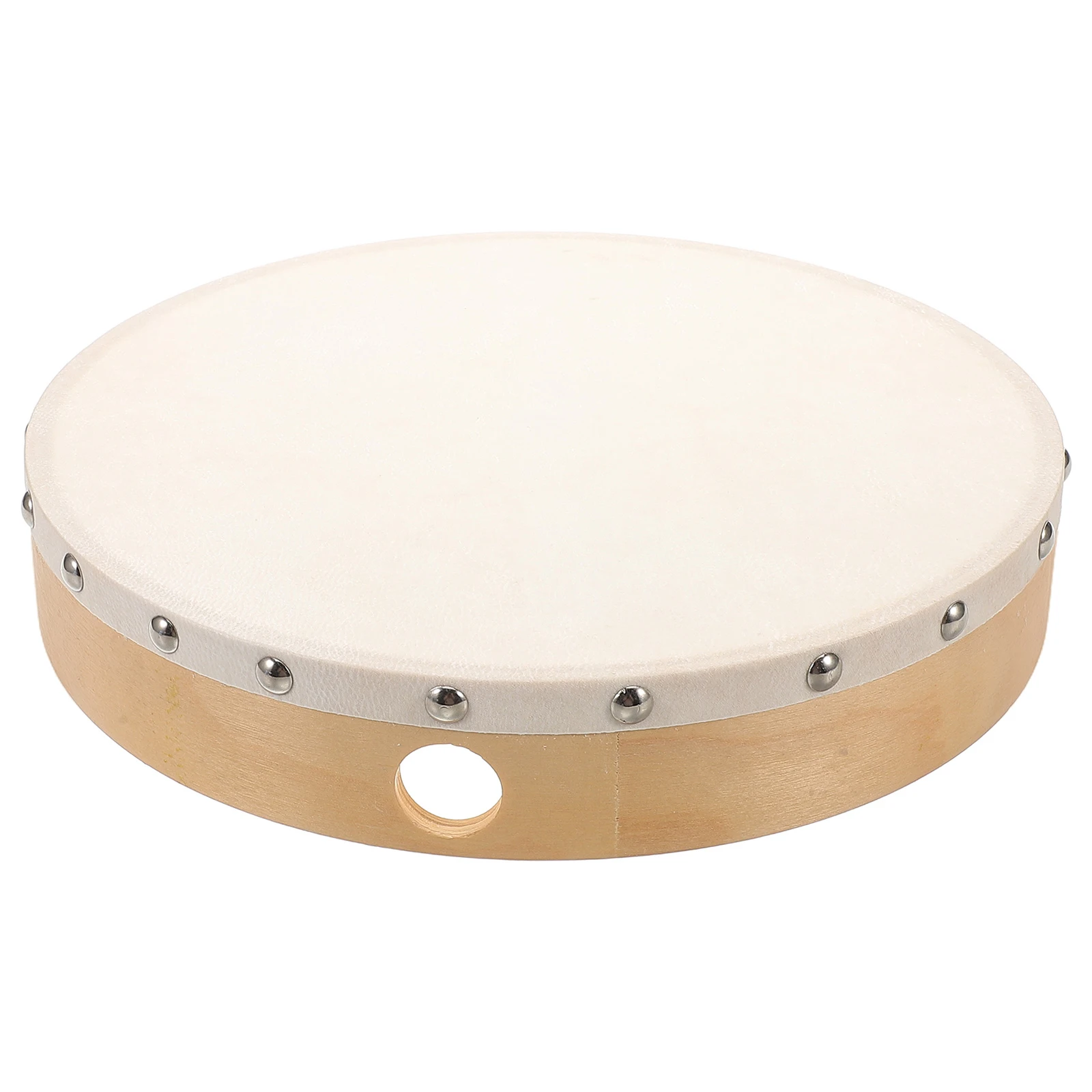 

Small Hand Drum 10 Inch Sheepskin Kids Music Toy Percussion Instrument Dance Learning Rhythm Education Wooden Goat Skin
