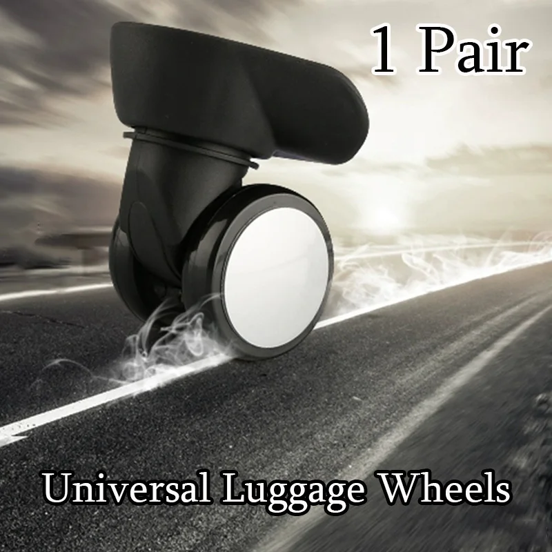 

2Pcs Suitcase Luggage Universal Swivel Wheels Trolley Wheel Tools Suitcases Repair Trolley Replacement Luggage Wheels Accessory