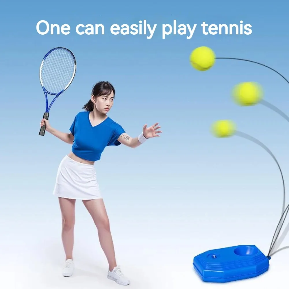 Beginner Tennis Trainer Single Belt Line Automatic Rebound Carbon Aluminum Racquet Increase Beat Face