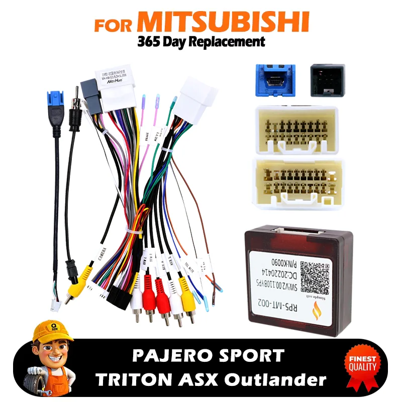 

Top Car Radio Canbus Box For Mitsubishi PAJERO SPORT TRITON ASX Outlander Wiring Harness Power Cable MT-SS-07/RP5-MT-002