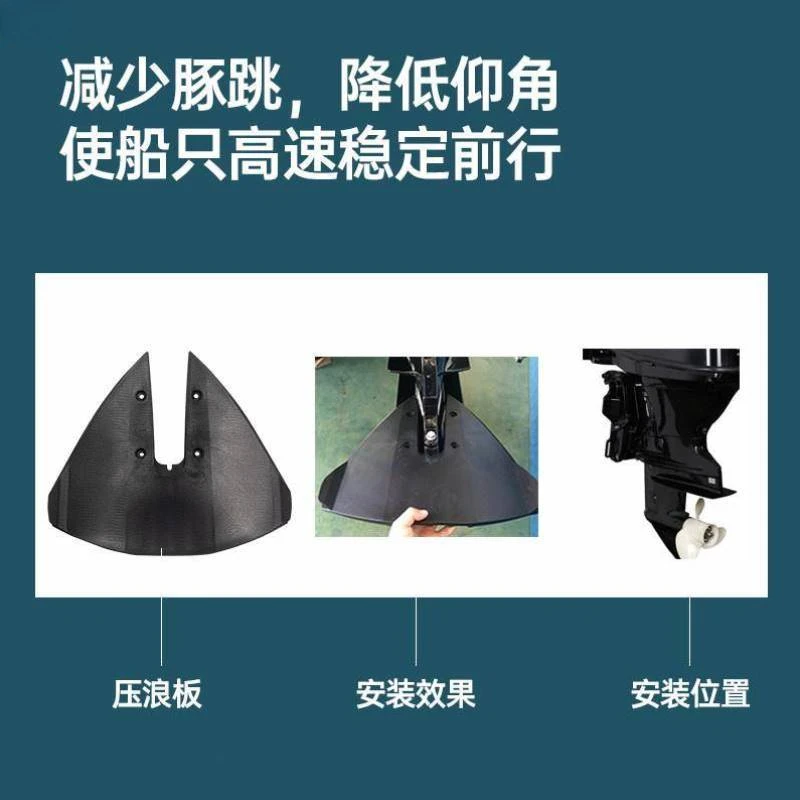 Outboard Motor Trim Tab Outboard Machine Water Pressure Plate Hanging Machine Special Sliding Wing Water Skiing Yacht Speedboat